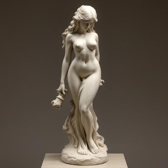 A woman with a perfect hourglass figure, symbolizing feminine beauty.